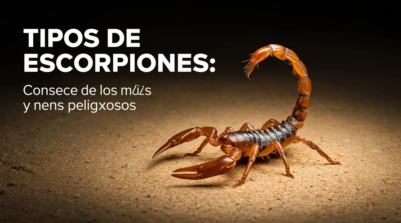Tipos de escorpiones: Conoce a los más y menos peligrosos